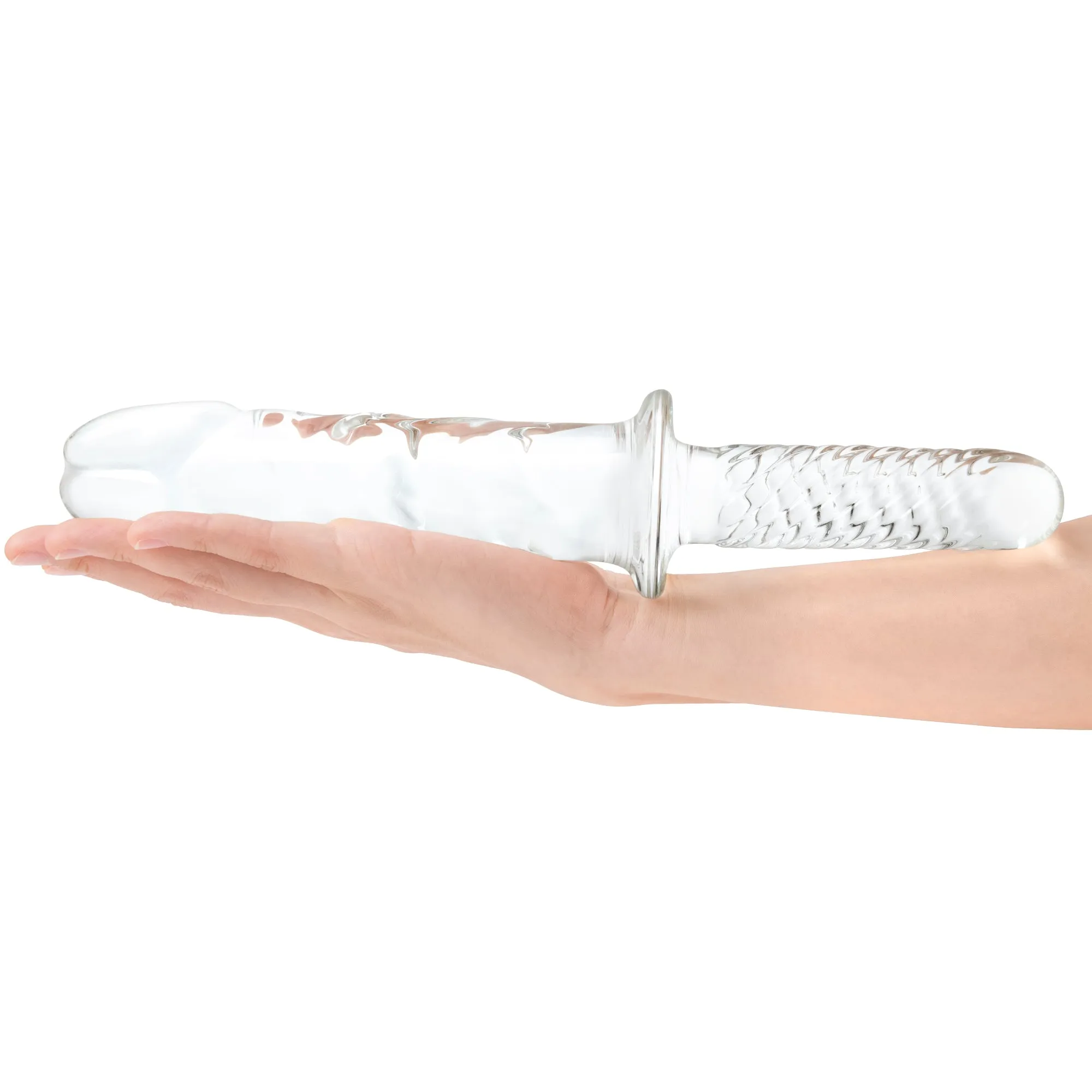11" Girthy Cock Double Ended With Handle