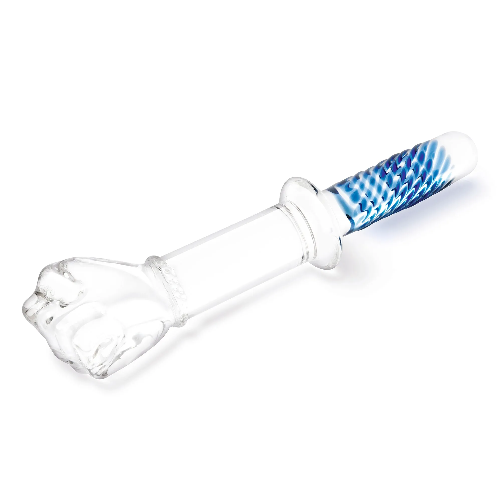 11" Glass Fist Double Ended With Handle Grip