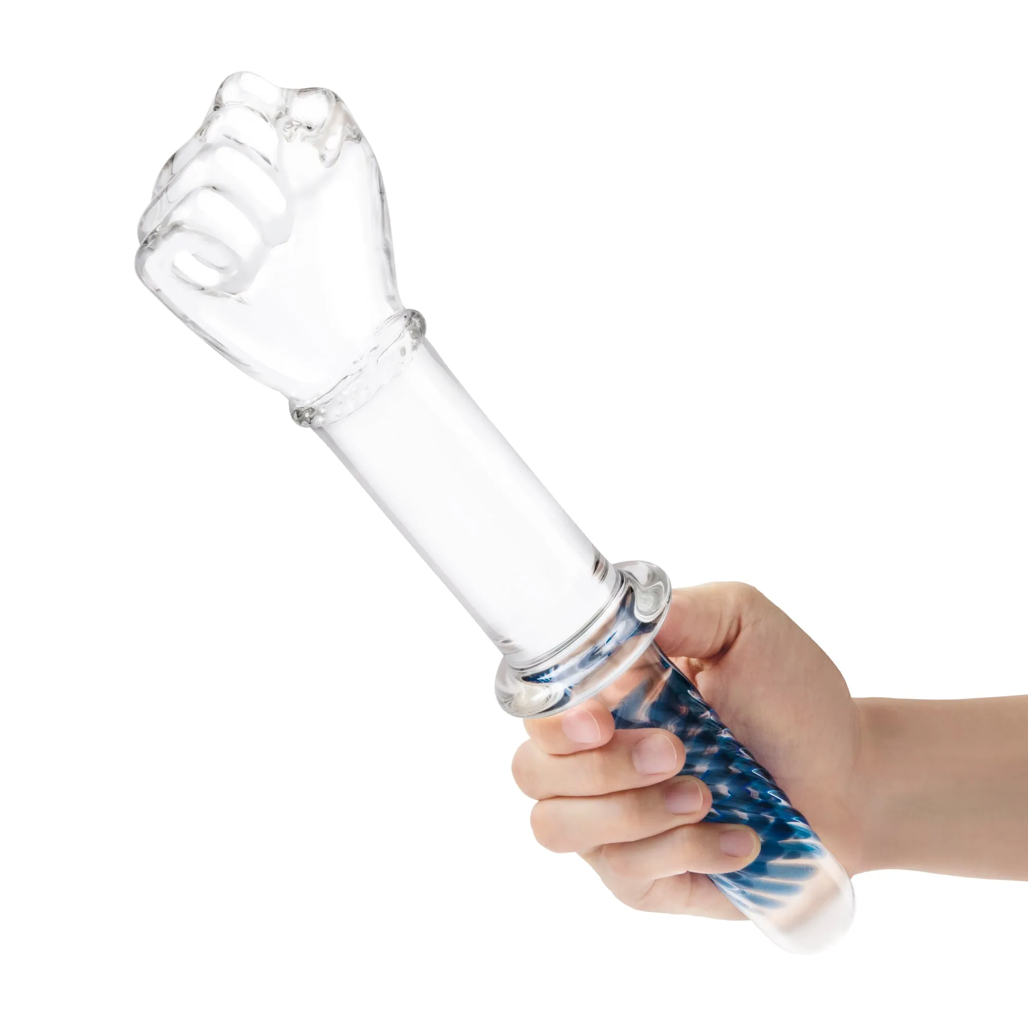 11" Glass Fist Double Ended With Handle Grip