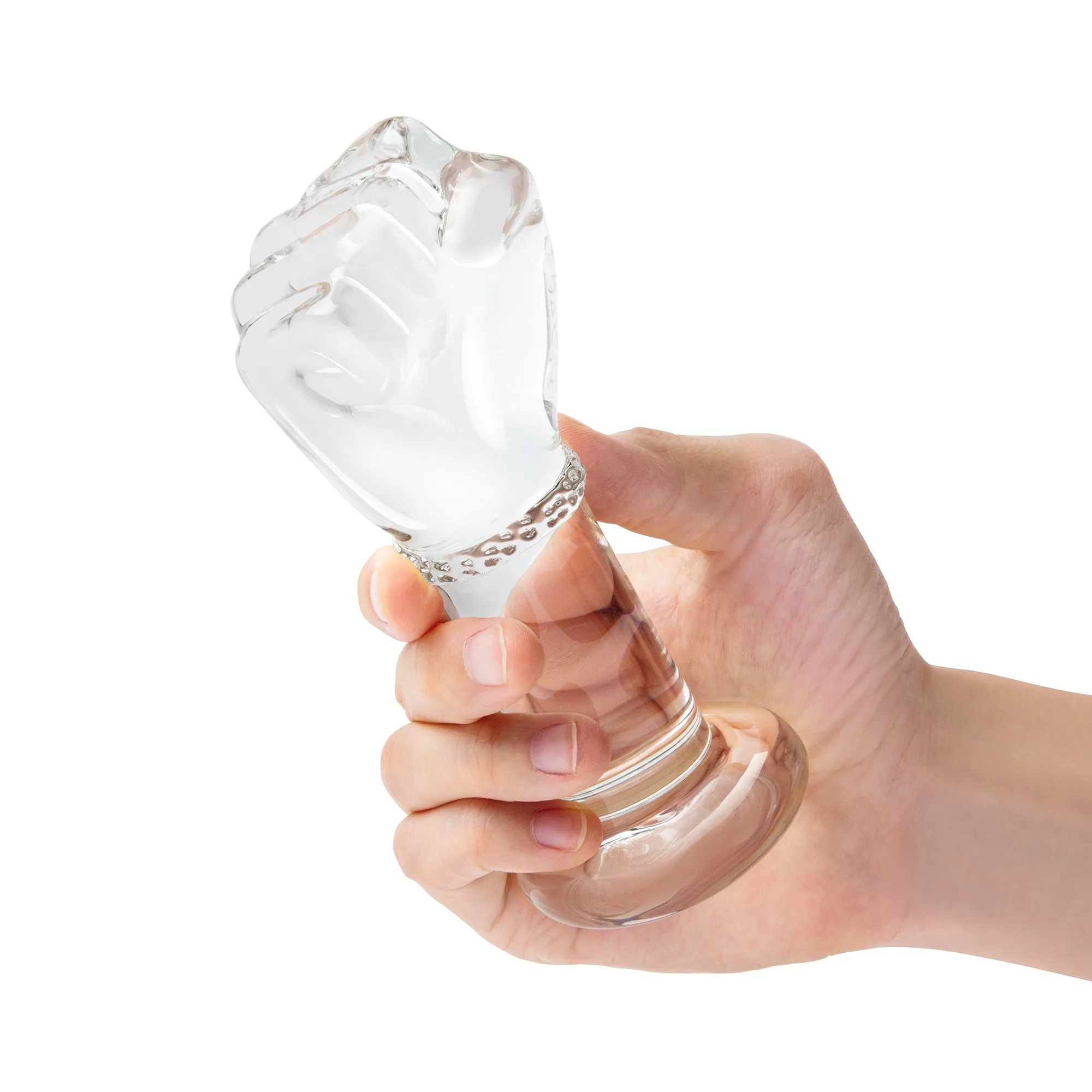 5" Glass Fist Butt Plug