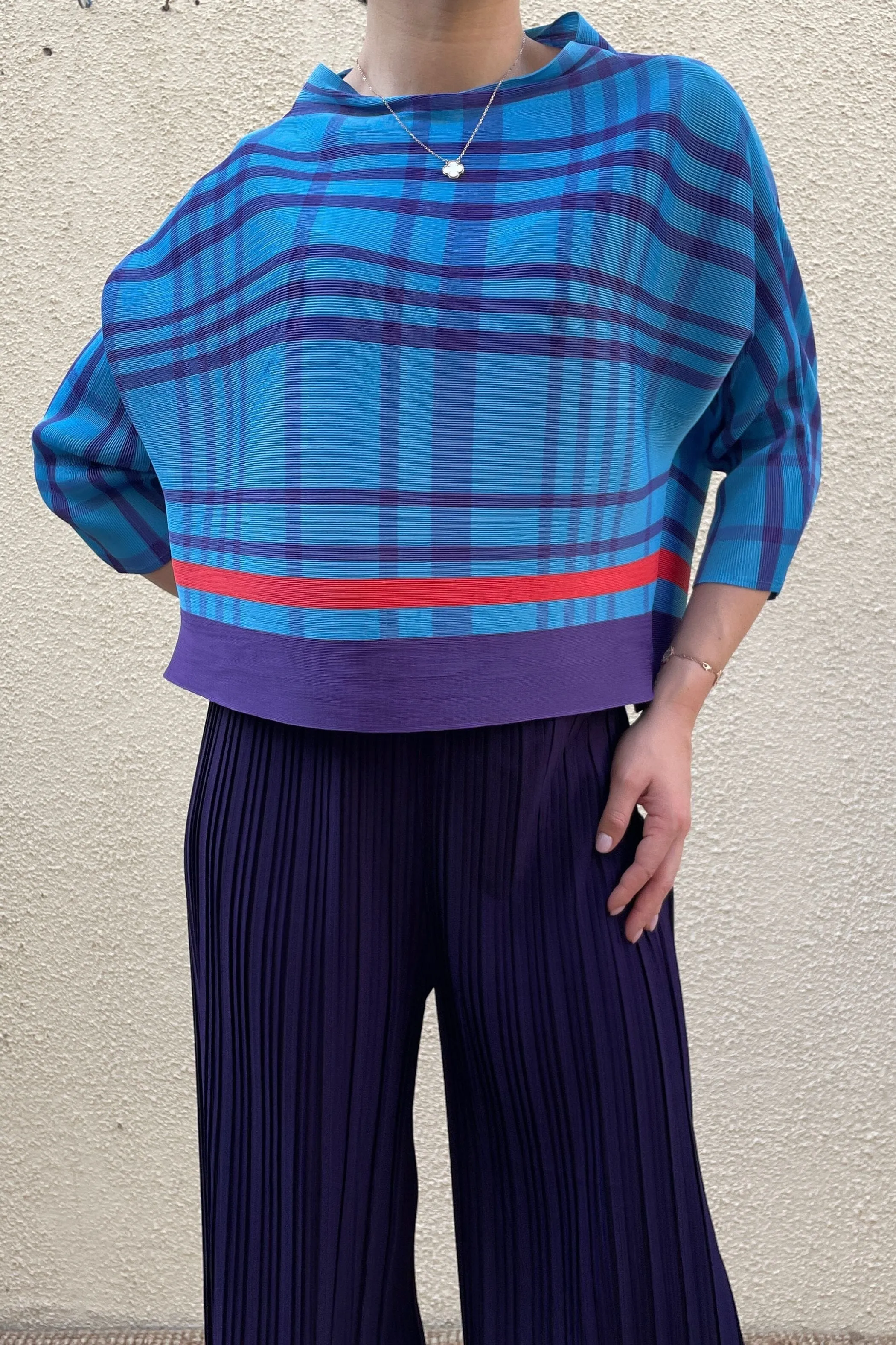 Aliyah 3/4 Sleeve With Checkered Top