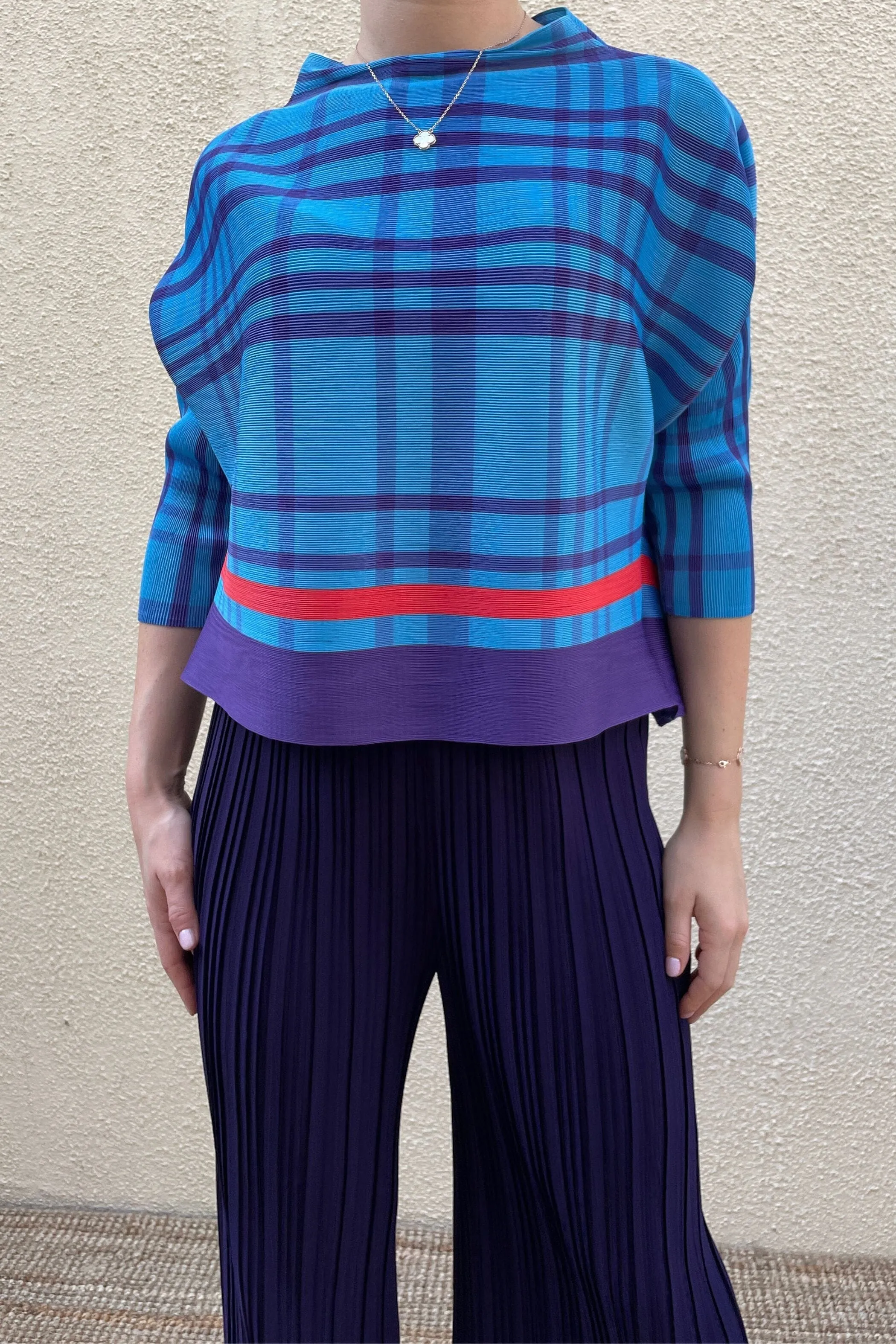 Aliyah 3/4 Sleeve With Checkered Top