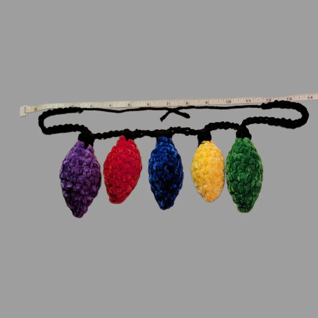Amigurumi Christmas Lights Necklace Plushie