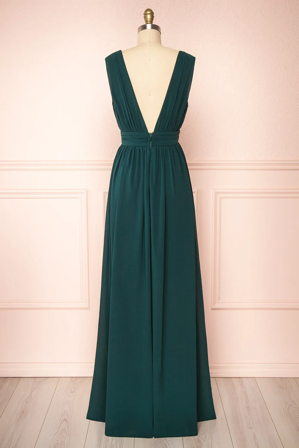 Animos Emerald | V-Neck Maxi Dress