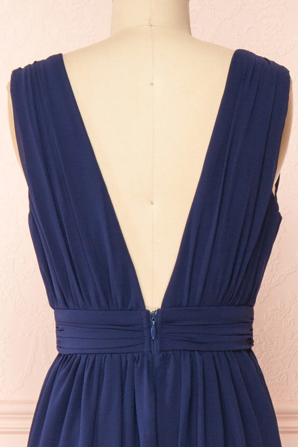 Animos Navy | V-Neck Maxi Dress