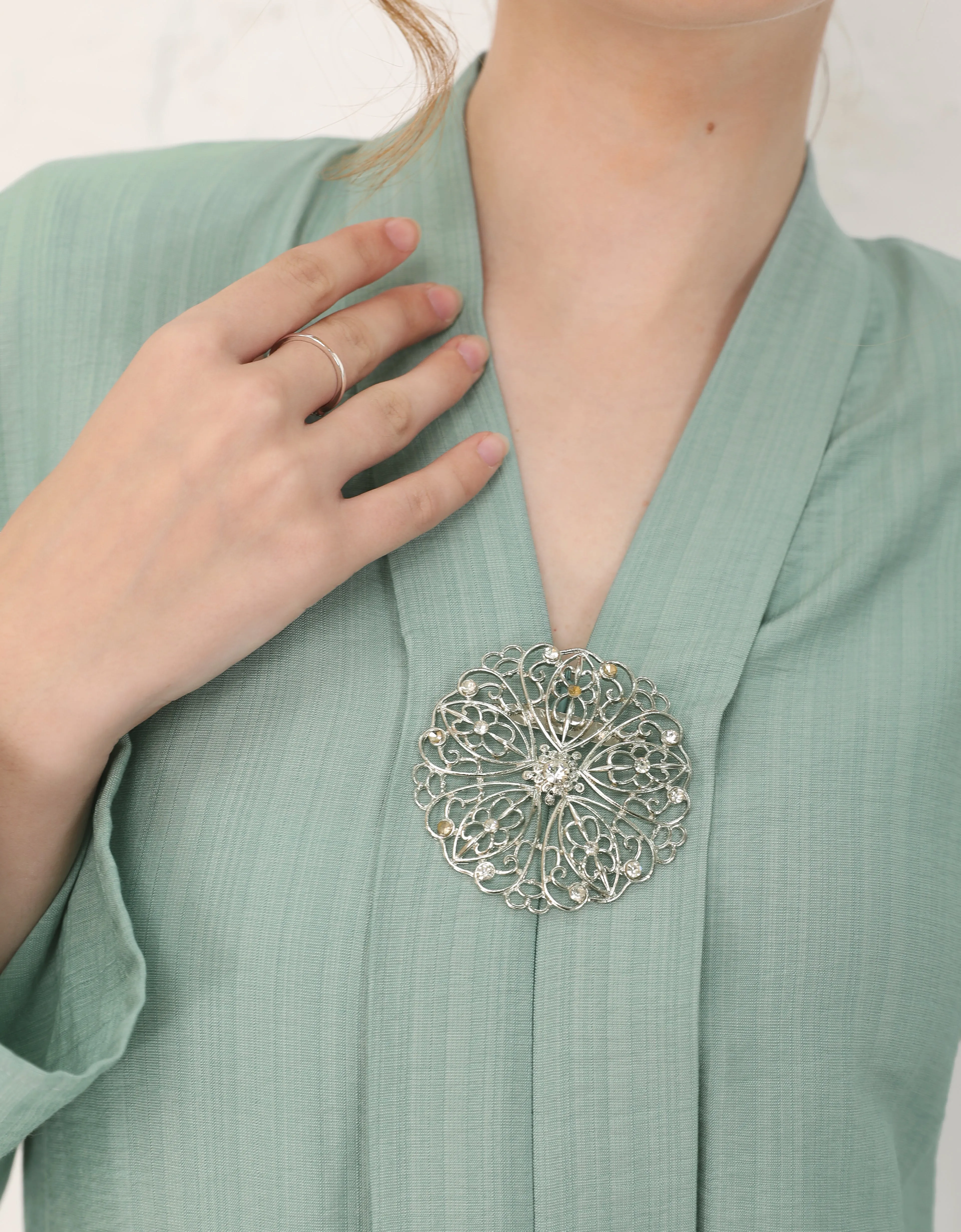 BAJU KEBAYA ADENA (DUSTY MINT)