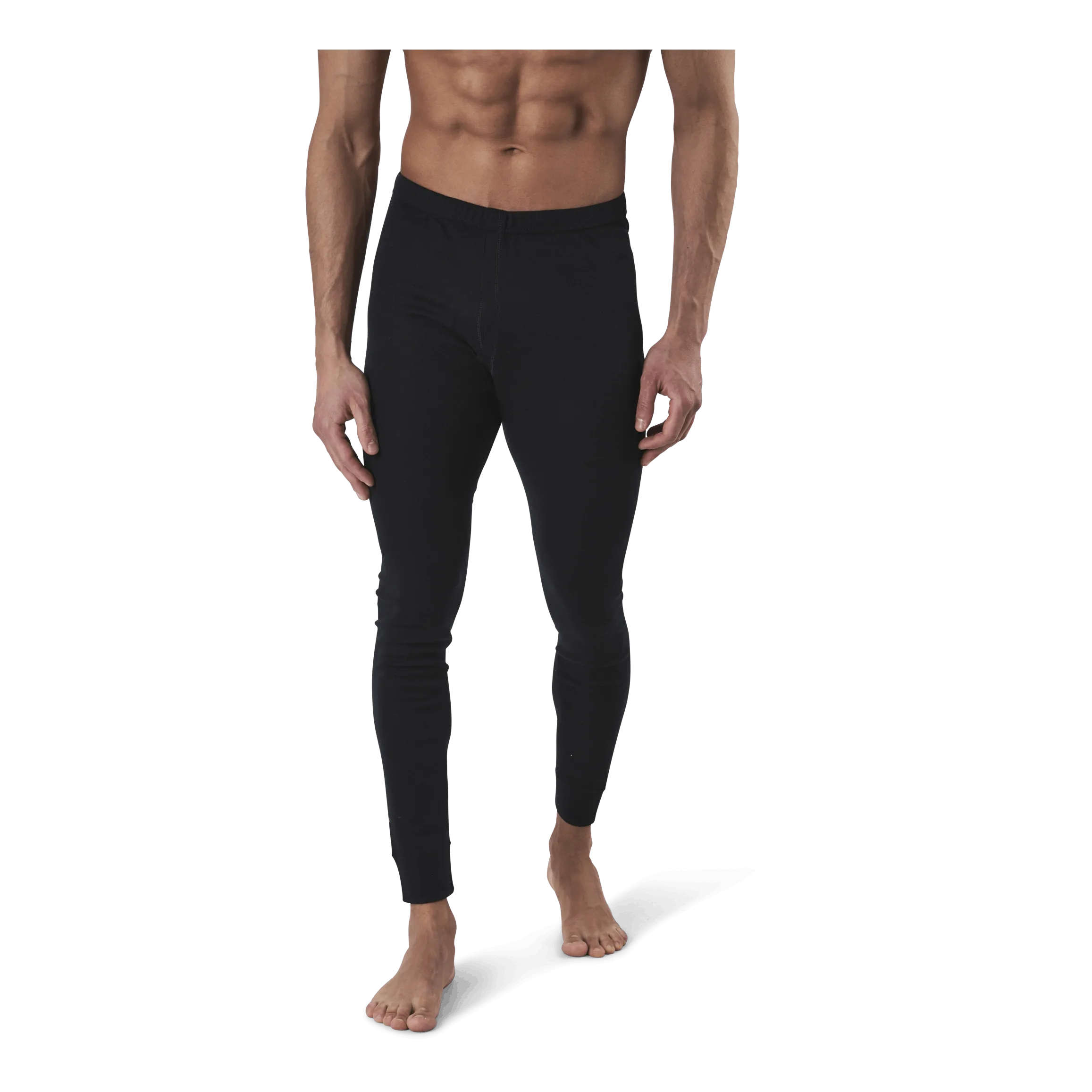 Bjorn Long Bottom 100% Merino Wool Black