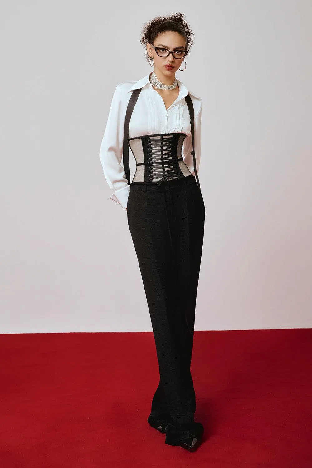 Bklyn Bodycon See-Through Mesh Corset
