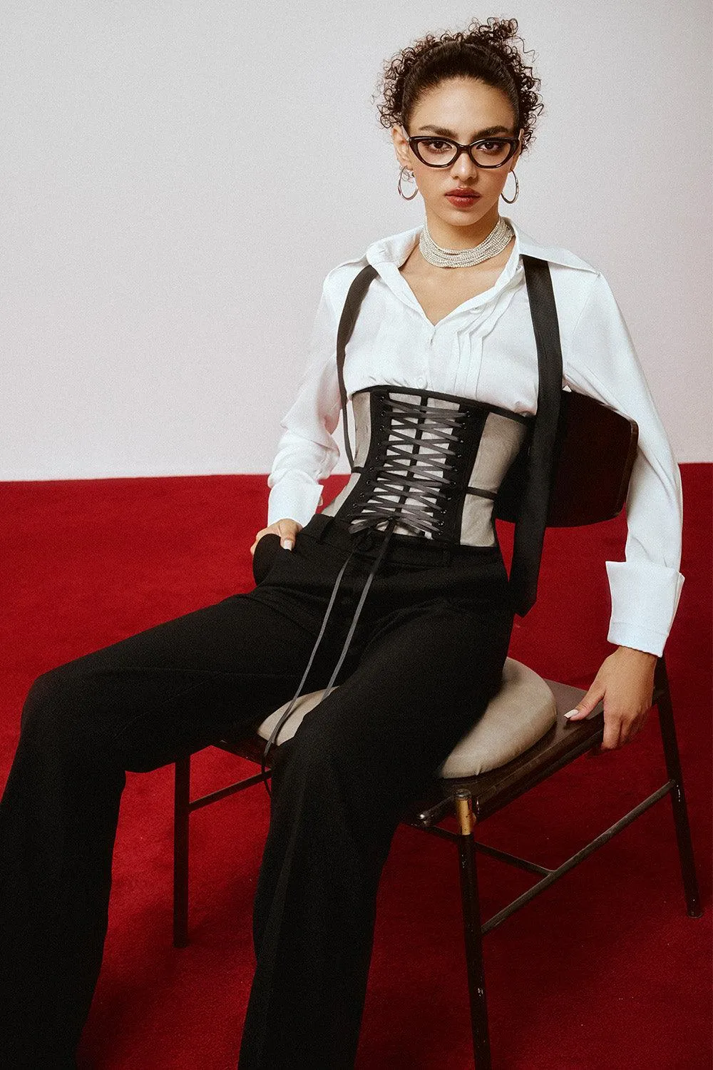 Bklyn Bodycon See-Through Mesh Corset