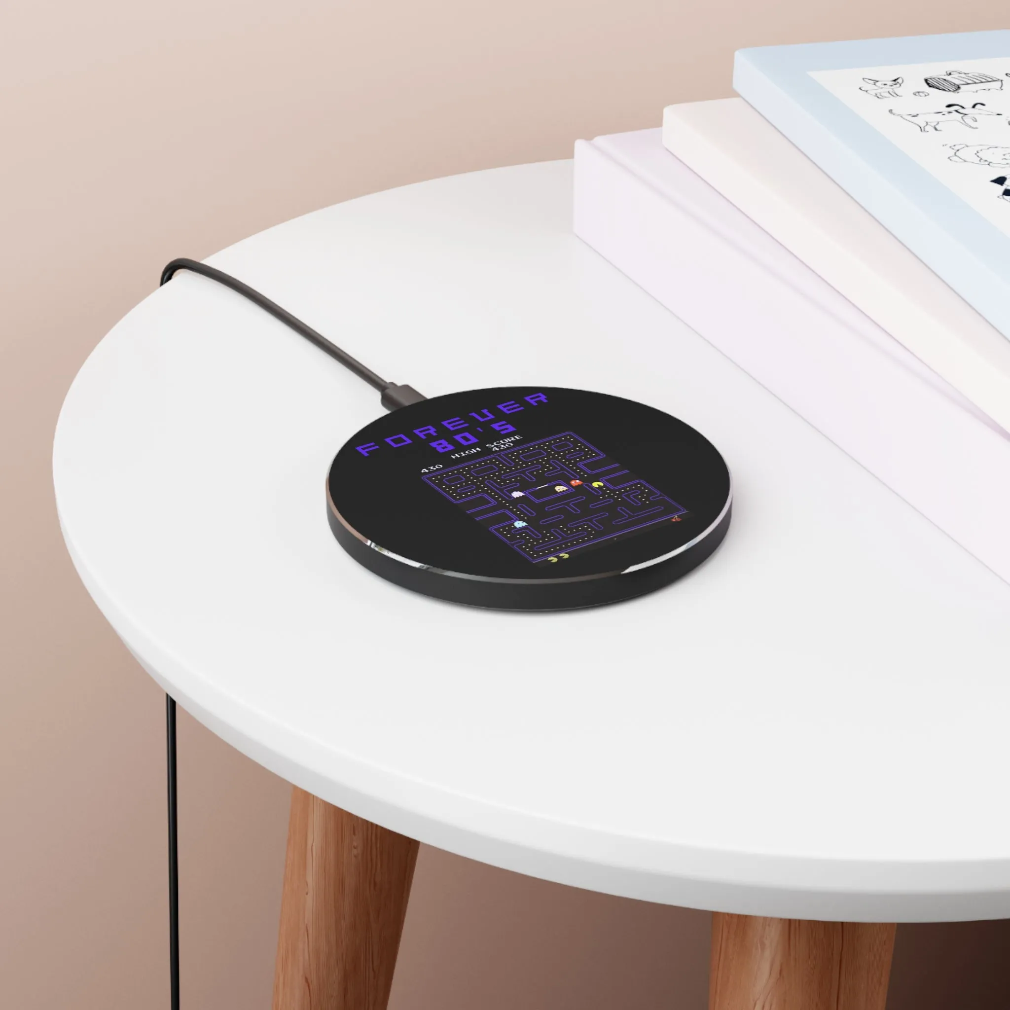 Black-blue Forever 80's Wireless Charger