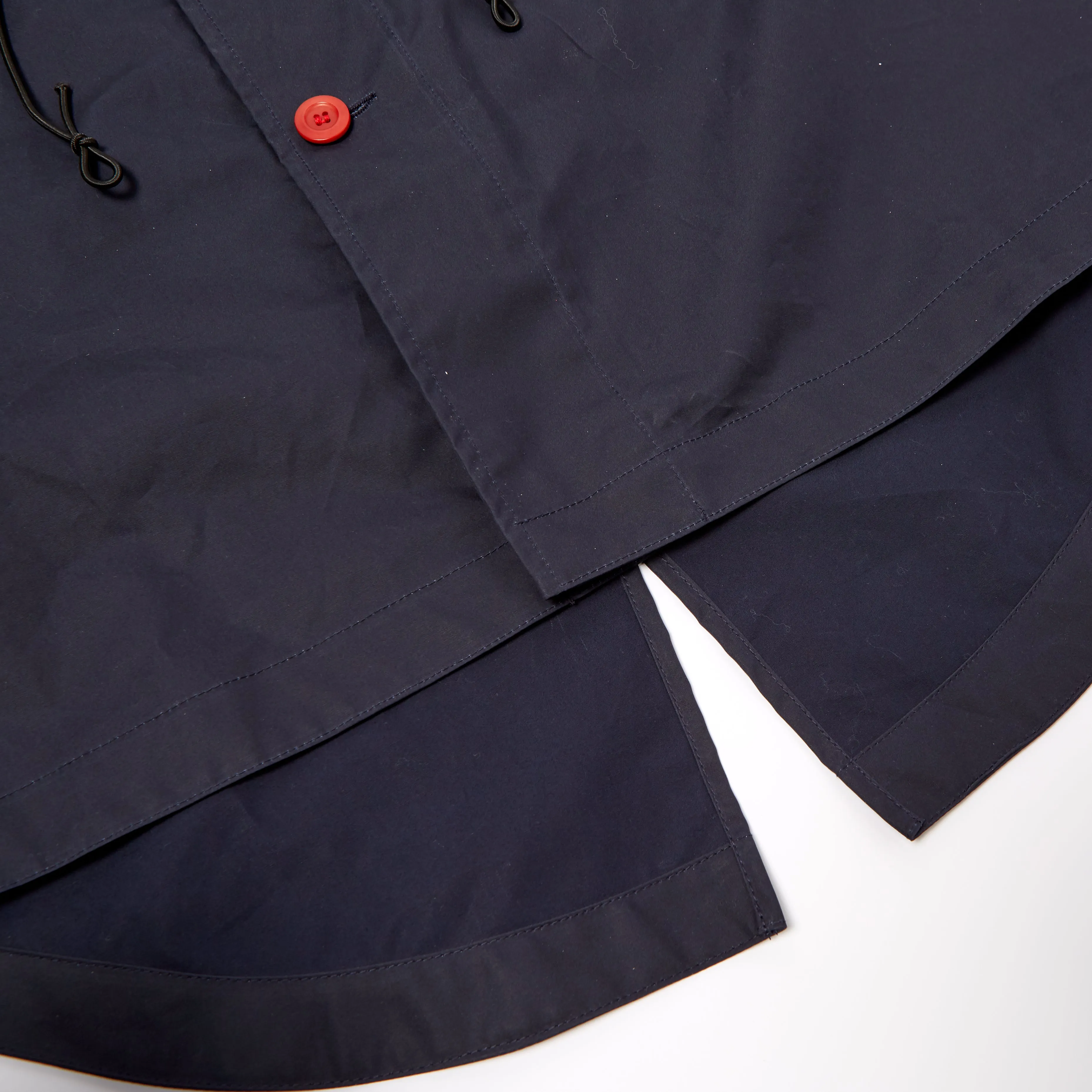 Crompton 06 Navy Wax Coated Cotton Fishtail Parka