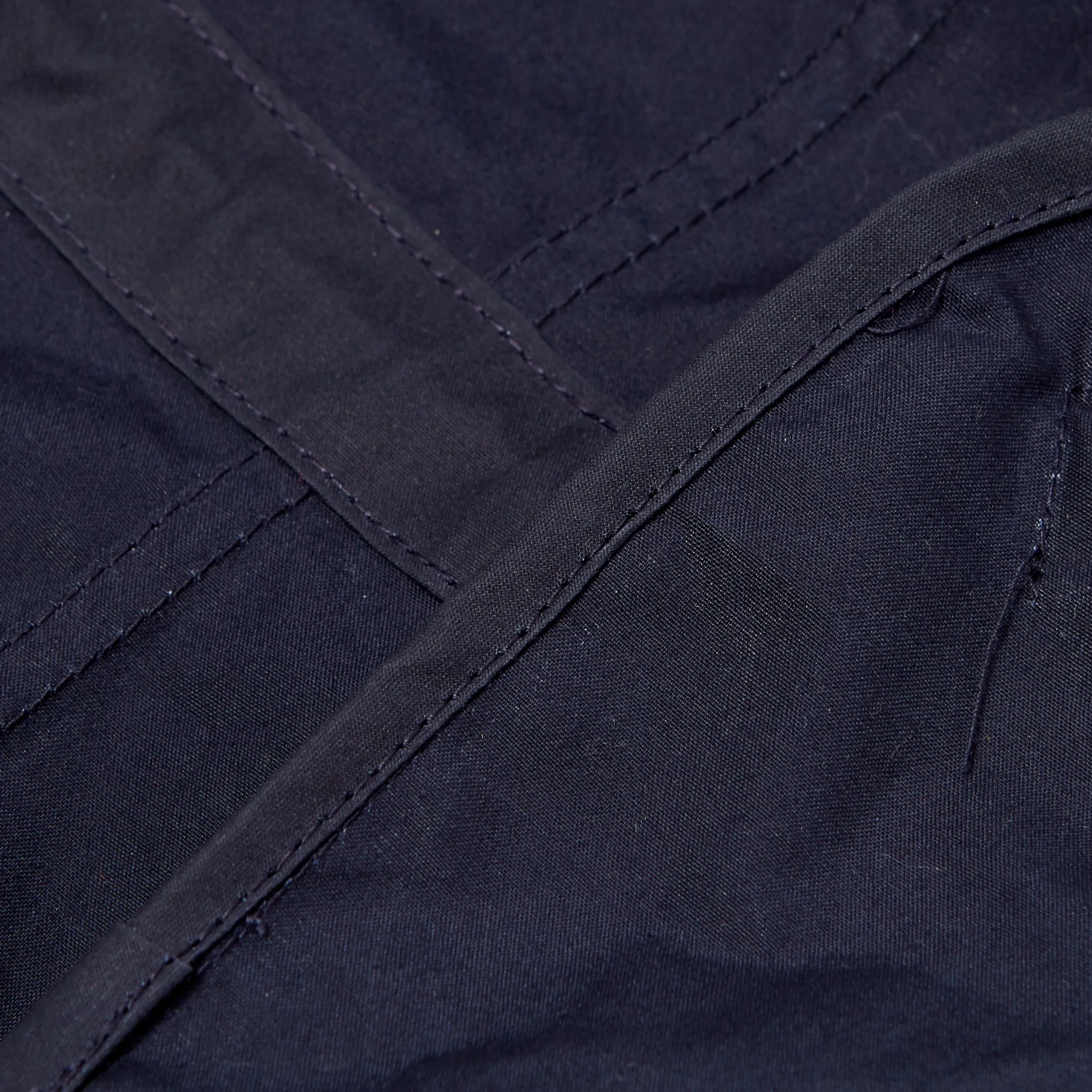 Crompton 06 Navy Wax Coated Cotton Fishtail Parka