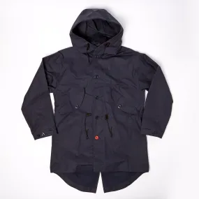 Crompton 06 Navy Wax Coated Cotton Fishtail Parka