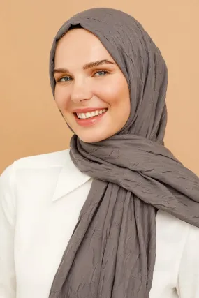 Dark Gray Bamboo Hijab