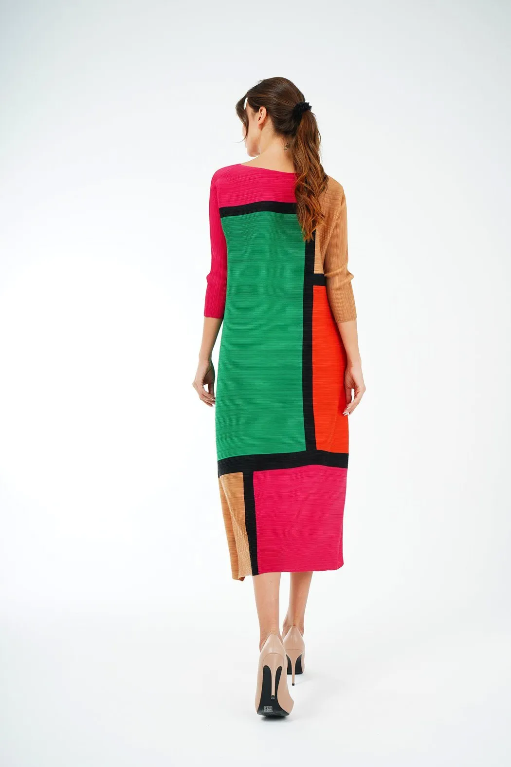 Deera Block Print Loose Fitting Dress