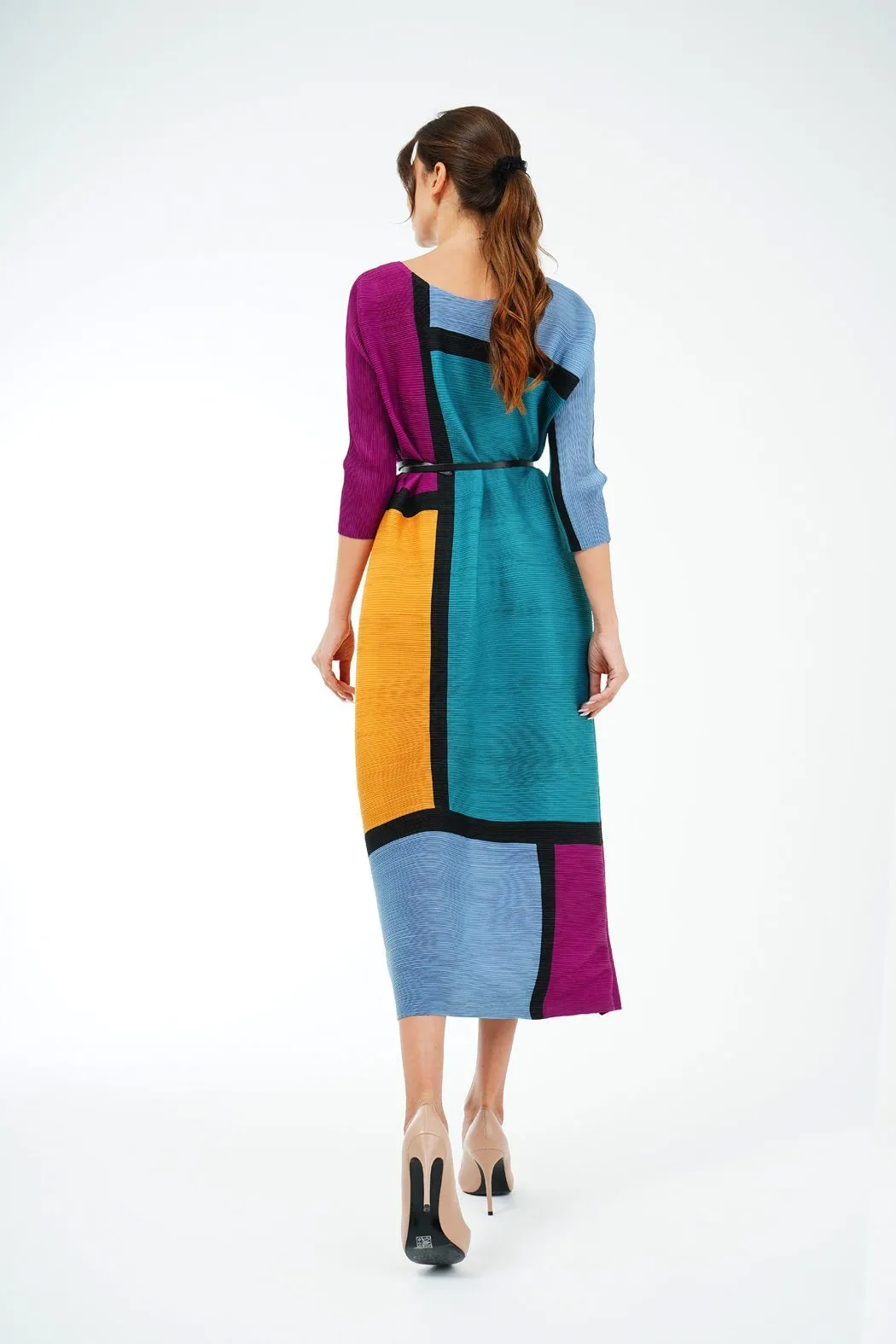 Deera Block Print Loose Fitting Dress