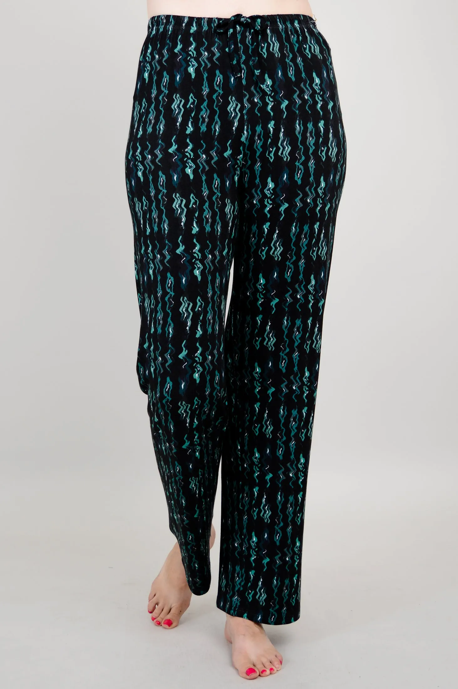 Dream Pant, Teal Abstract, Bamboo - Final Sale