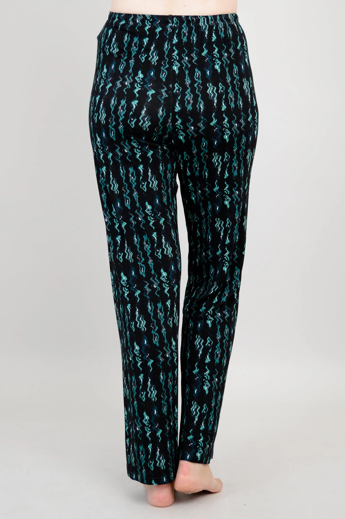 Dream Pant, Teal Abstract, Bamboo - Final Sale