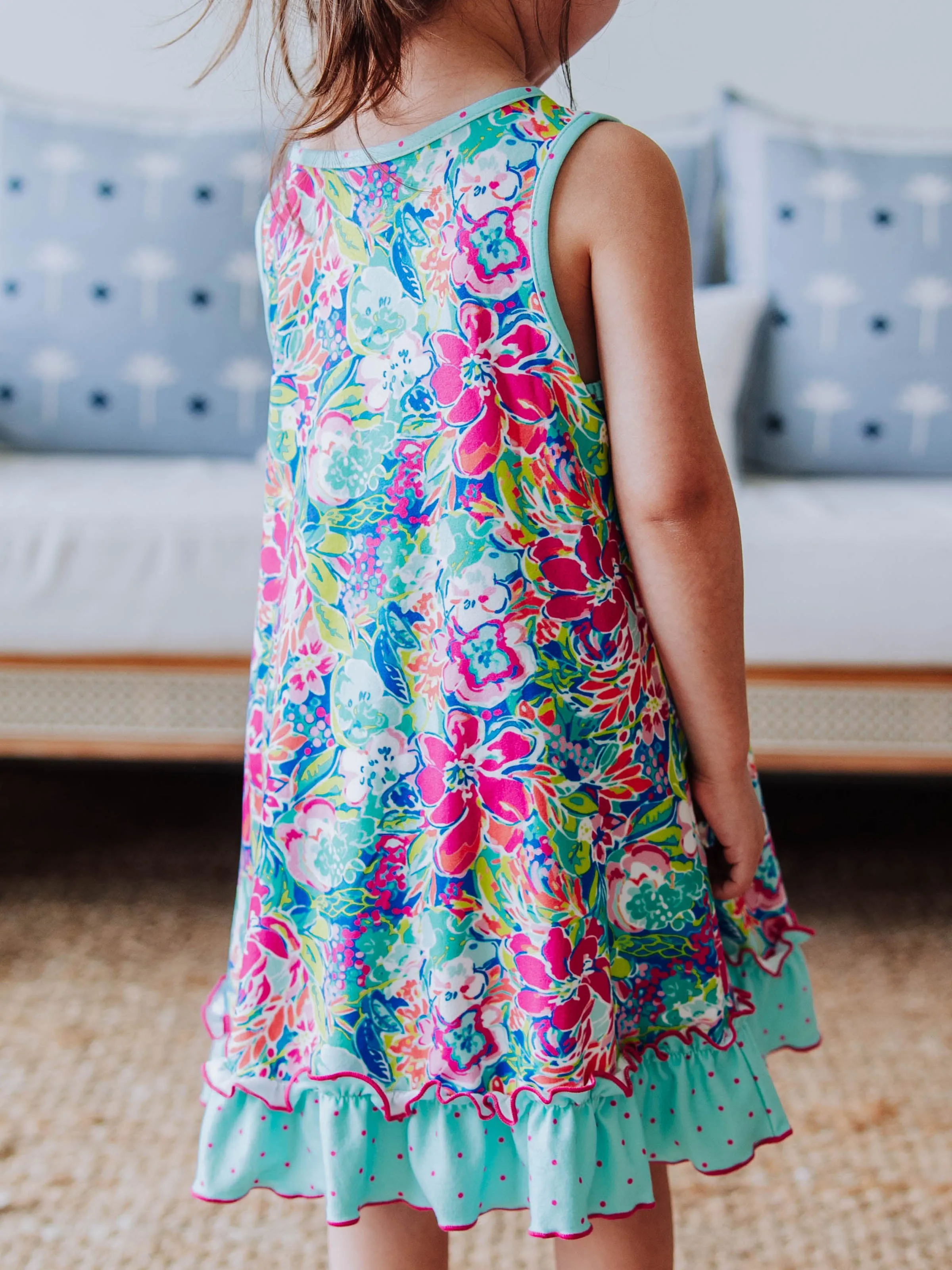 Everyday Play Dress - Hawaiian Blooms