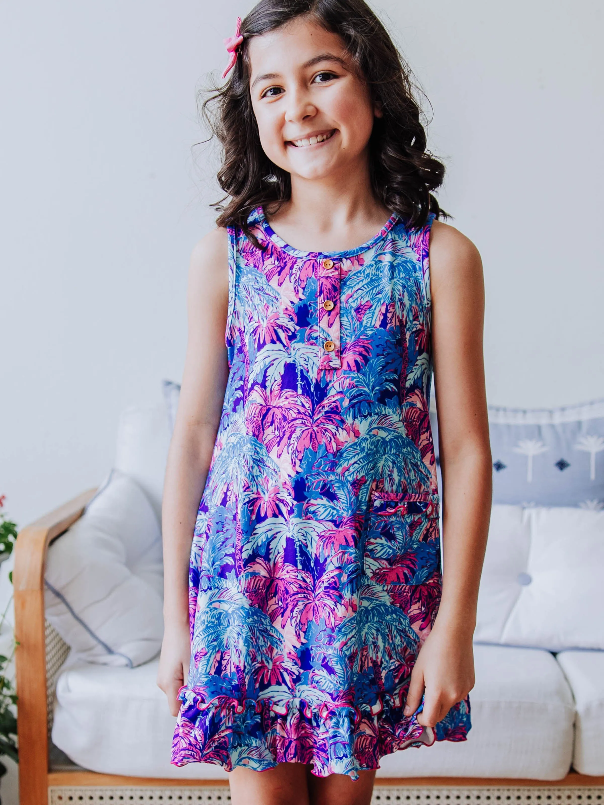 Everyday Play Dress - Tropical Nights
