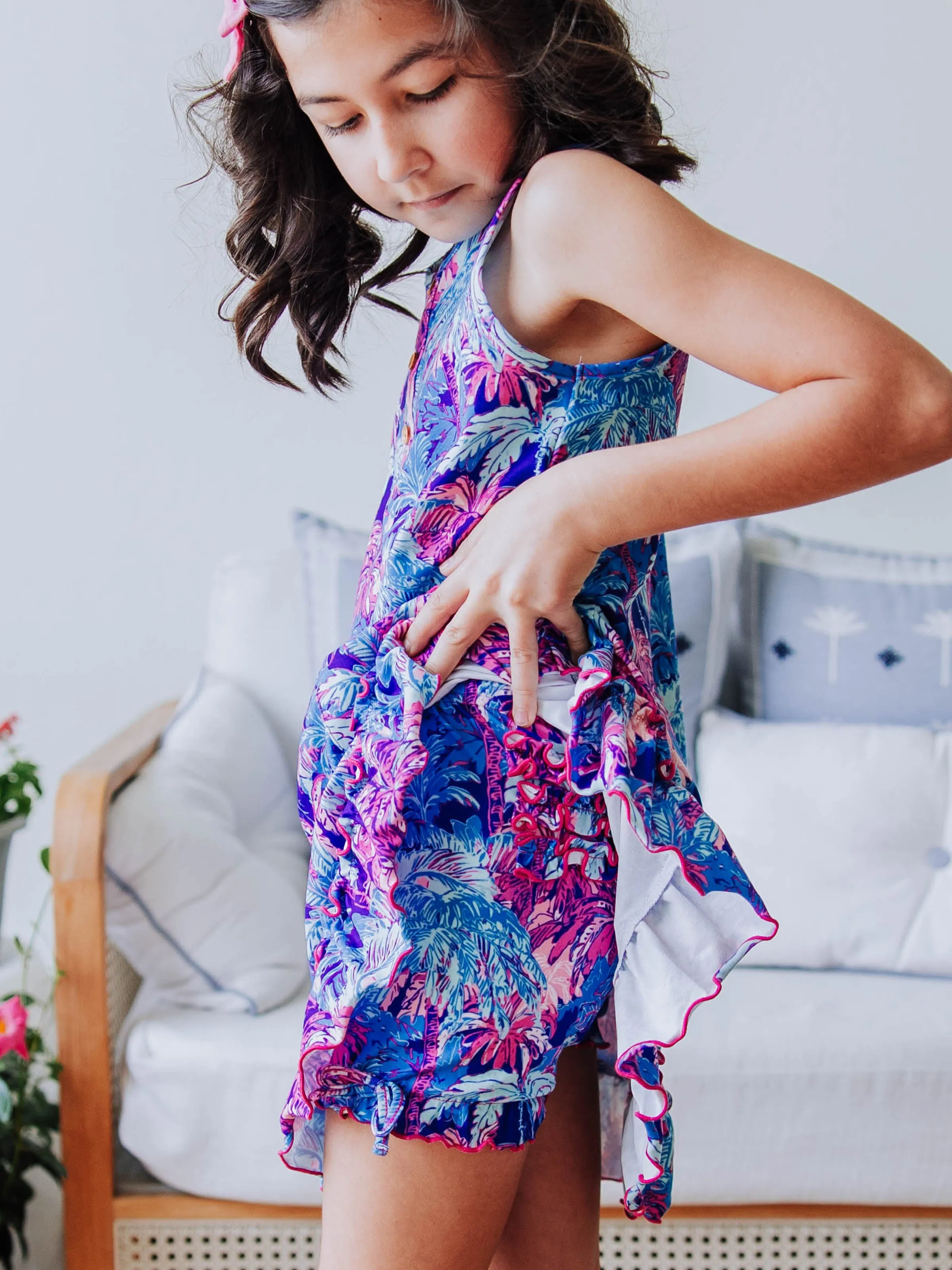 Everyday Play Dress - Tropical Nights