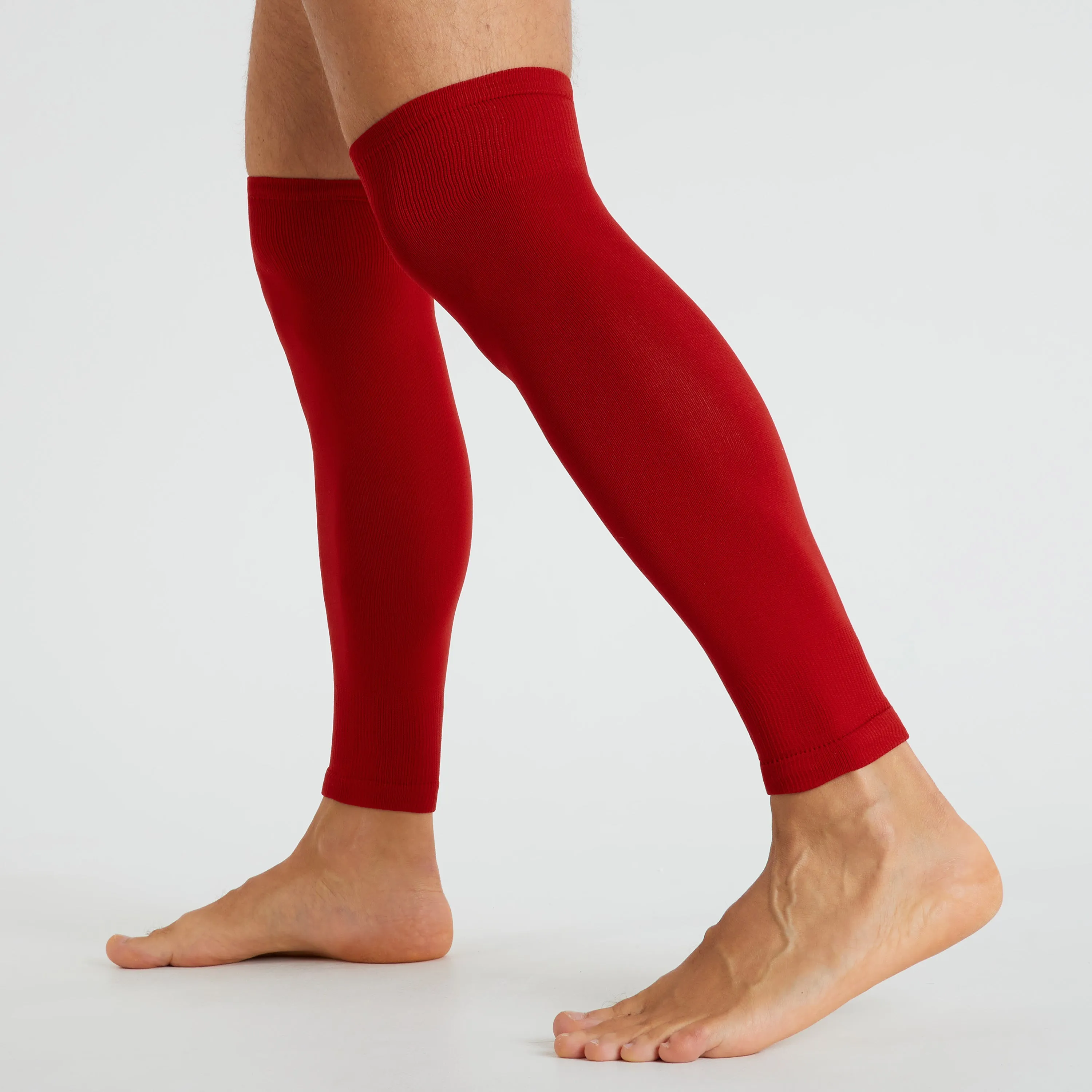 Football Sock Sleeves for Men and Teenagers - Leg Warmers Shin Guard Sleeves