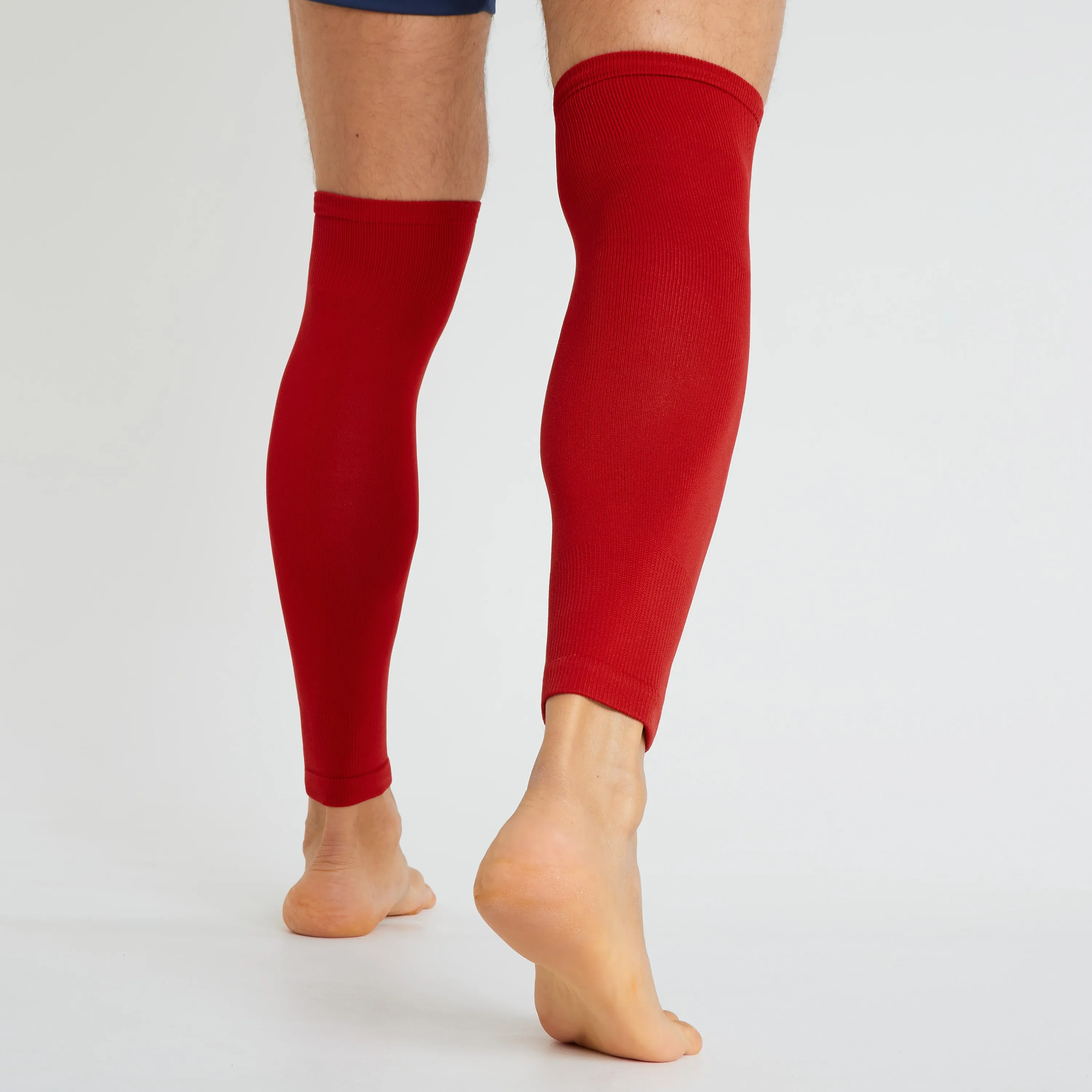 Football Sock Sleeves for Men and Teenagers - Leg Warmers Shin Guard Sleeves