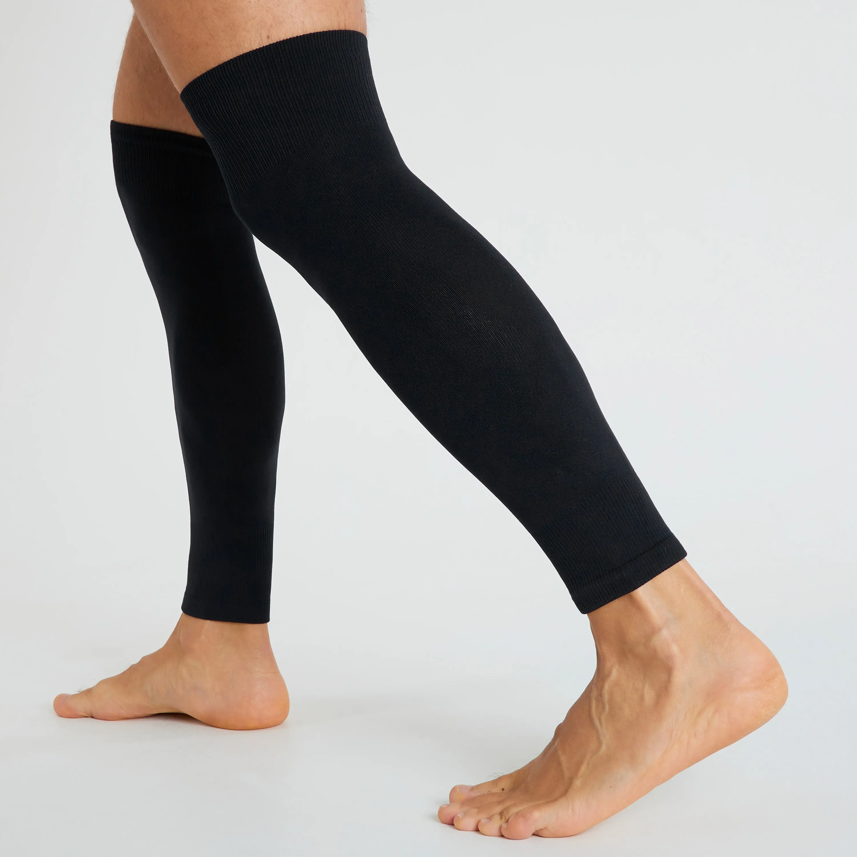 Football Sock Sleeves for Men and Teenagers - Leg Warmers Shin Guard Sleeves