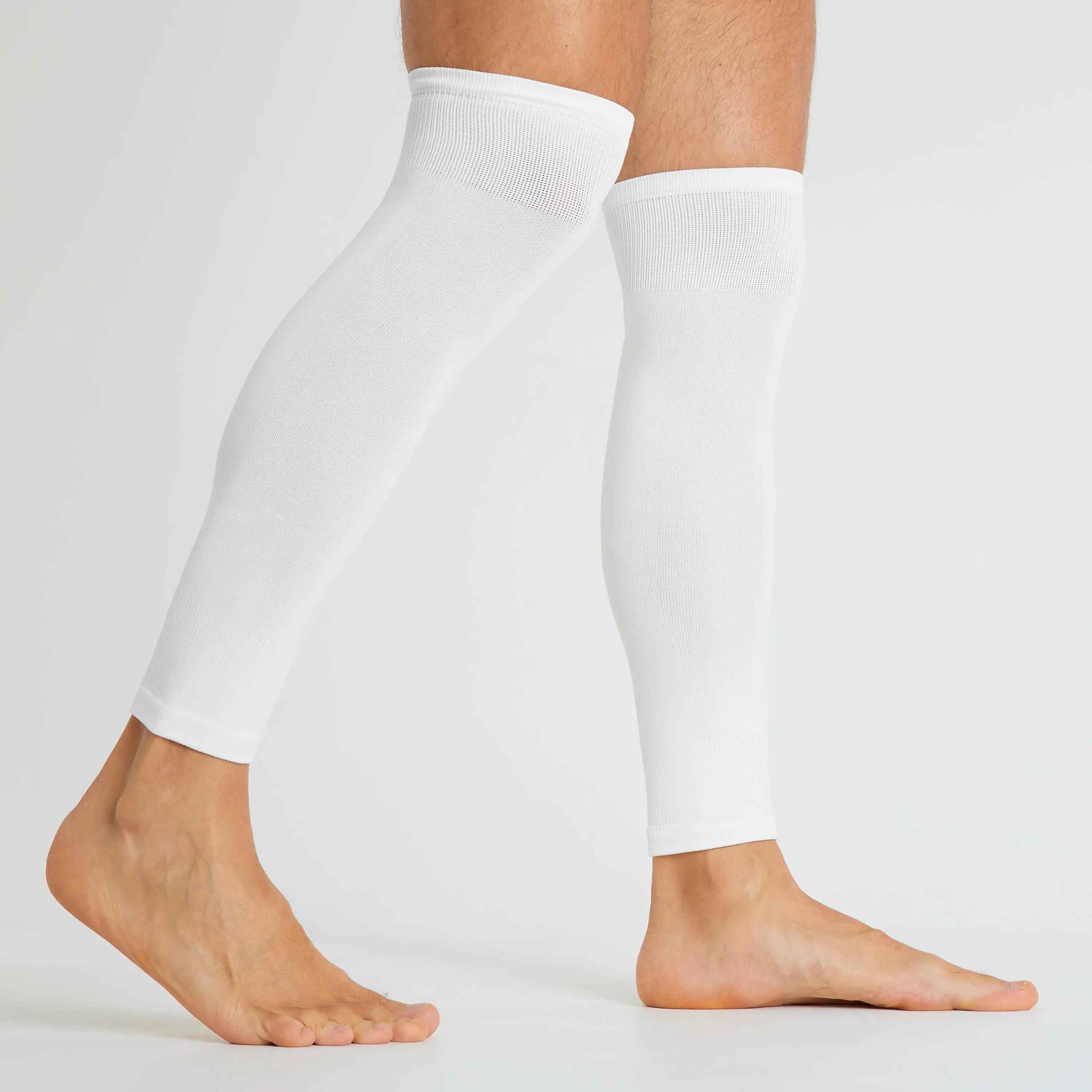Football Sock Sleeves for Men and Teenagers - Leg Warmers Shin Guard Sleeves