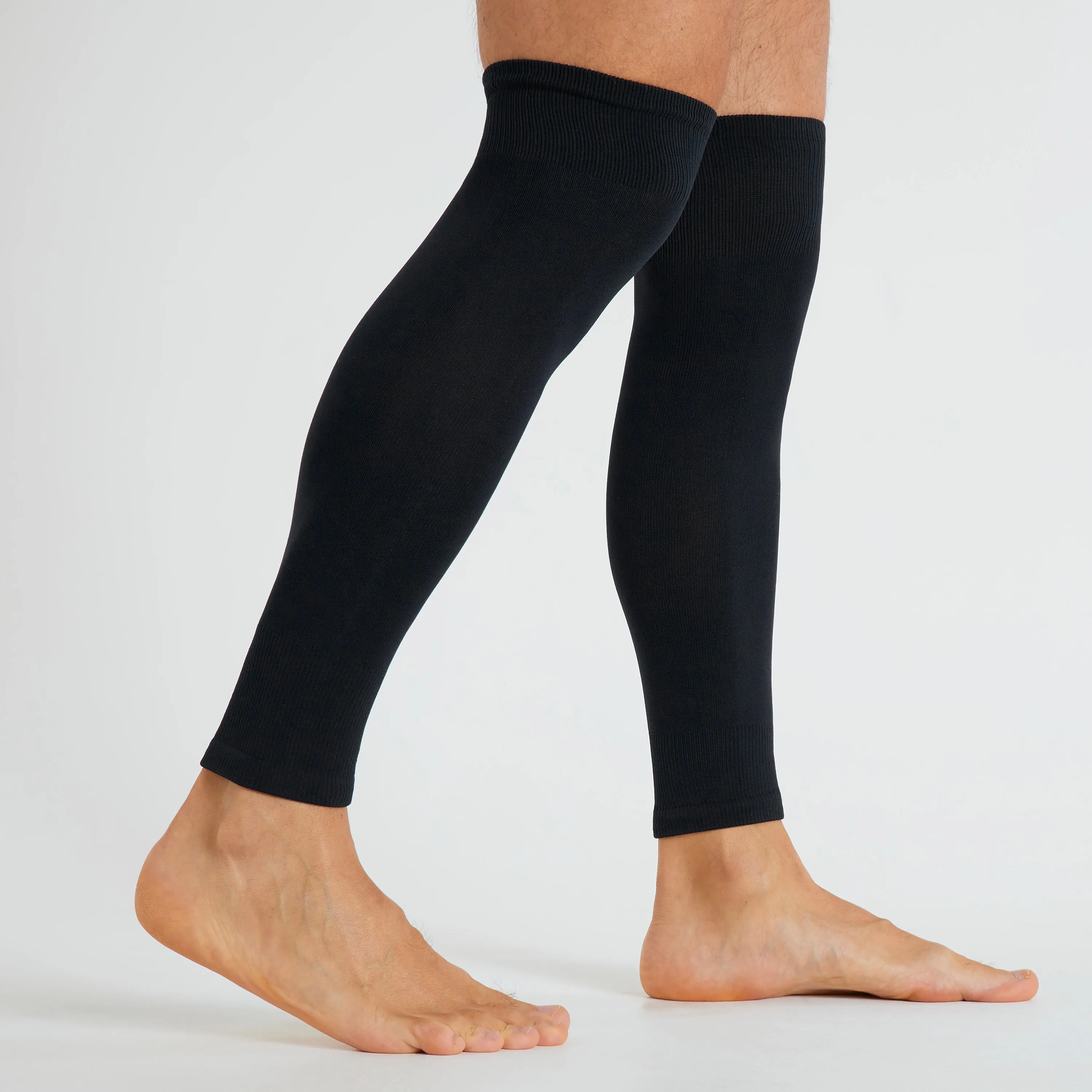 Football Sock Sleeves for Men and Teenagers - Leg Warmers Shin Guard Sleeves
