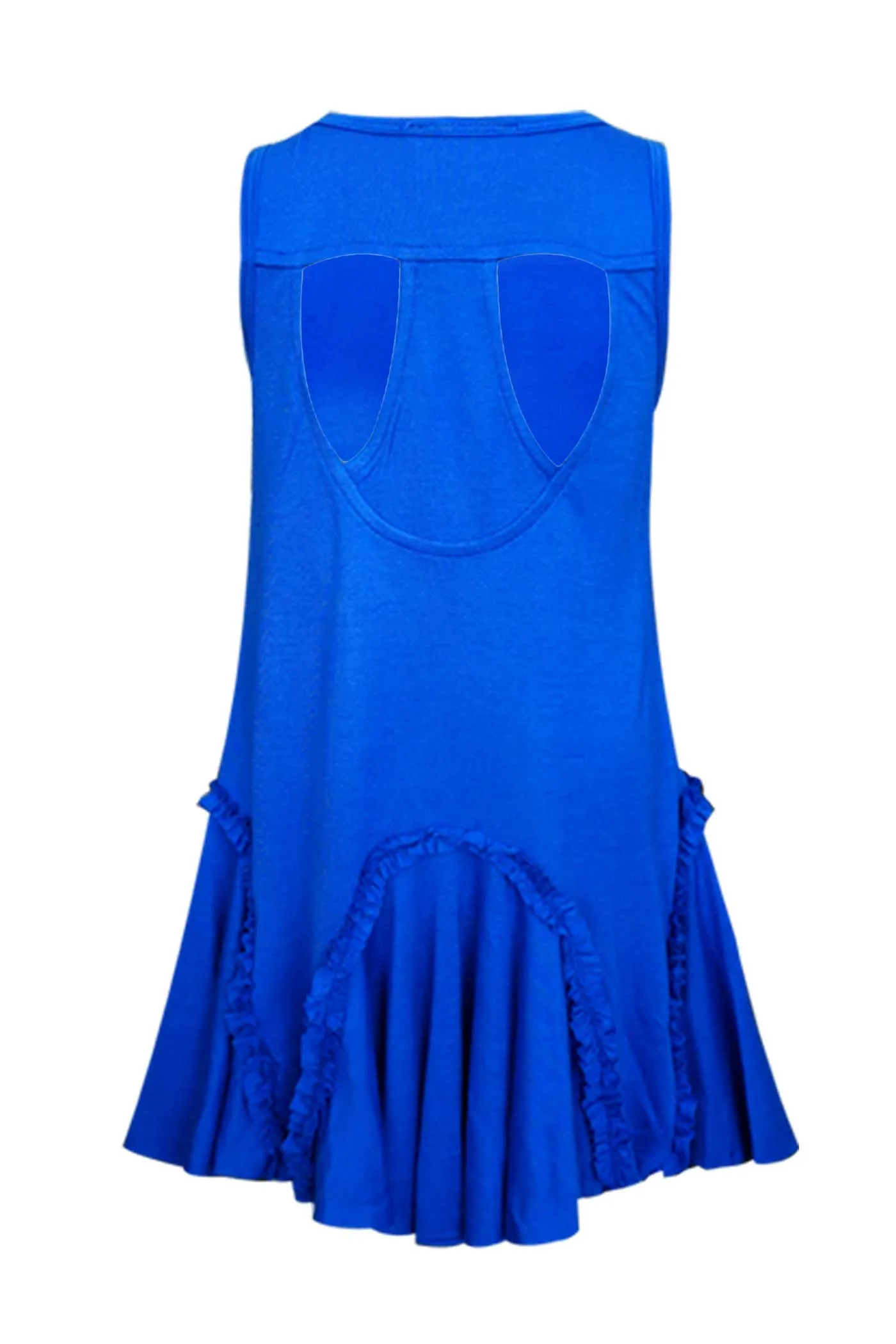 Girls Dropped Waist Casual Jersey Tank Dress