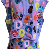 Indigo Leopard Sleeveless Top- Women's 