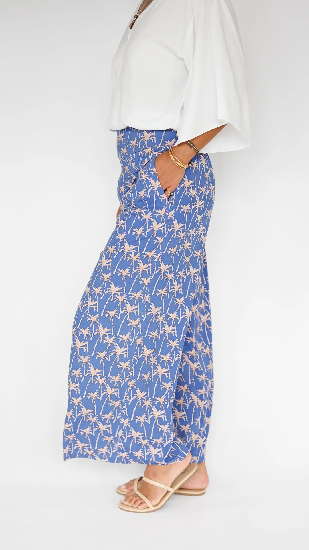 Johanna Pant / Palm Indigo