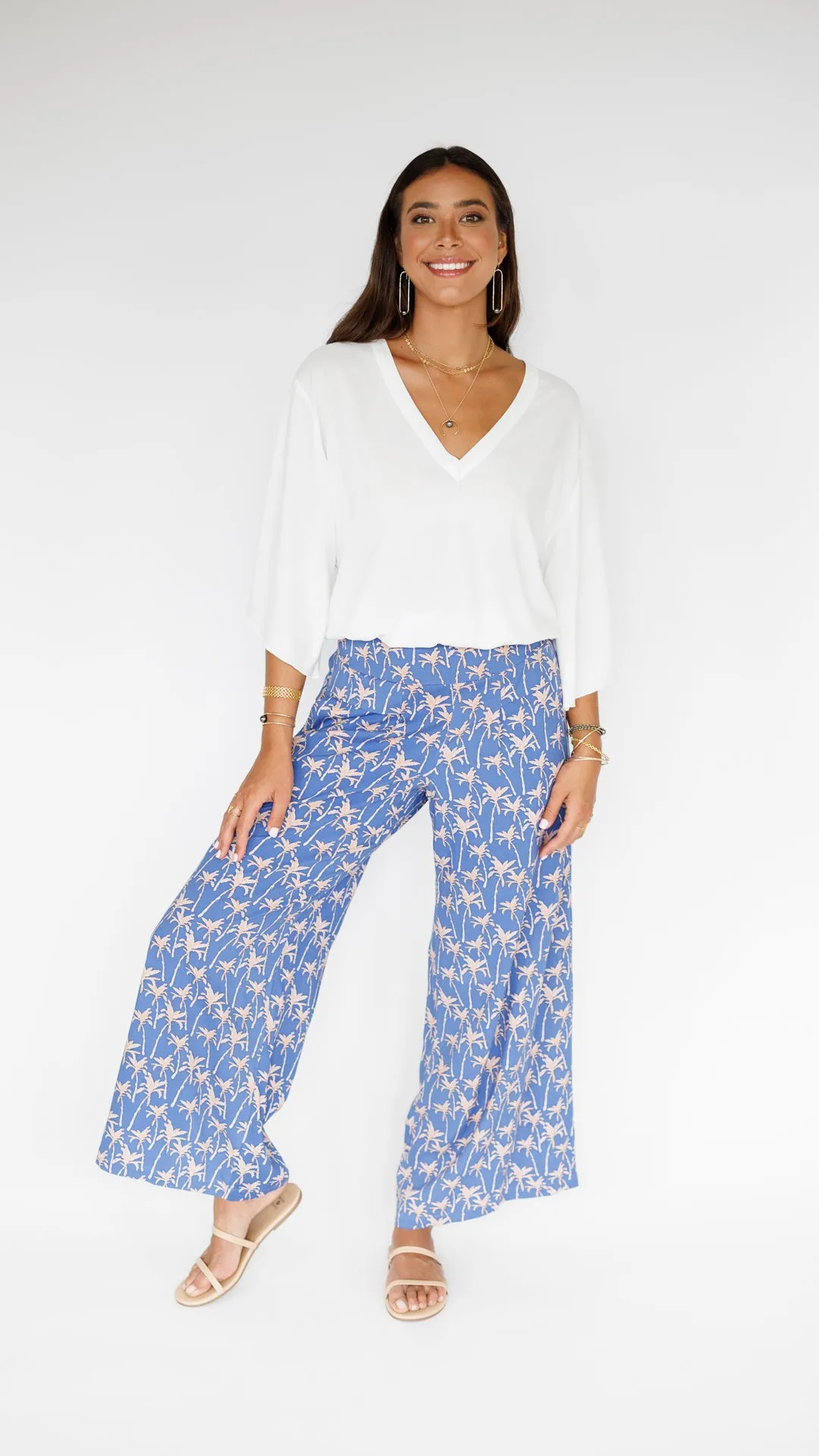 Johanna Pant / Palm Indigo