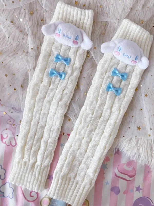 Kuromi My Melody Cinnamoroll Pompompurin Pochacco Hello Kitty Cute Girl JK Uniform Leg Warmers