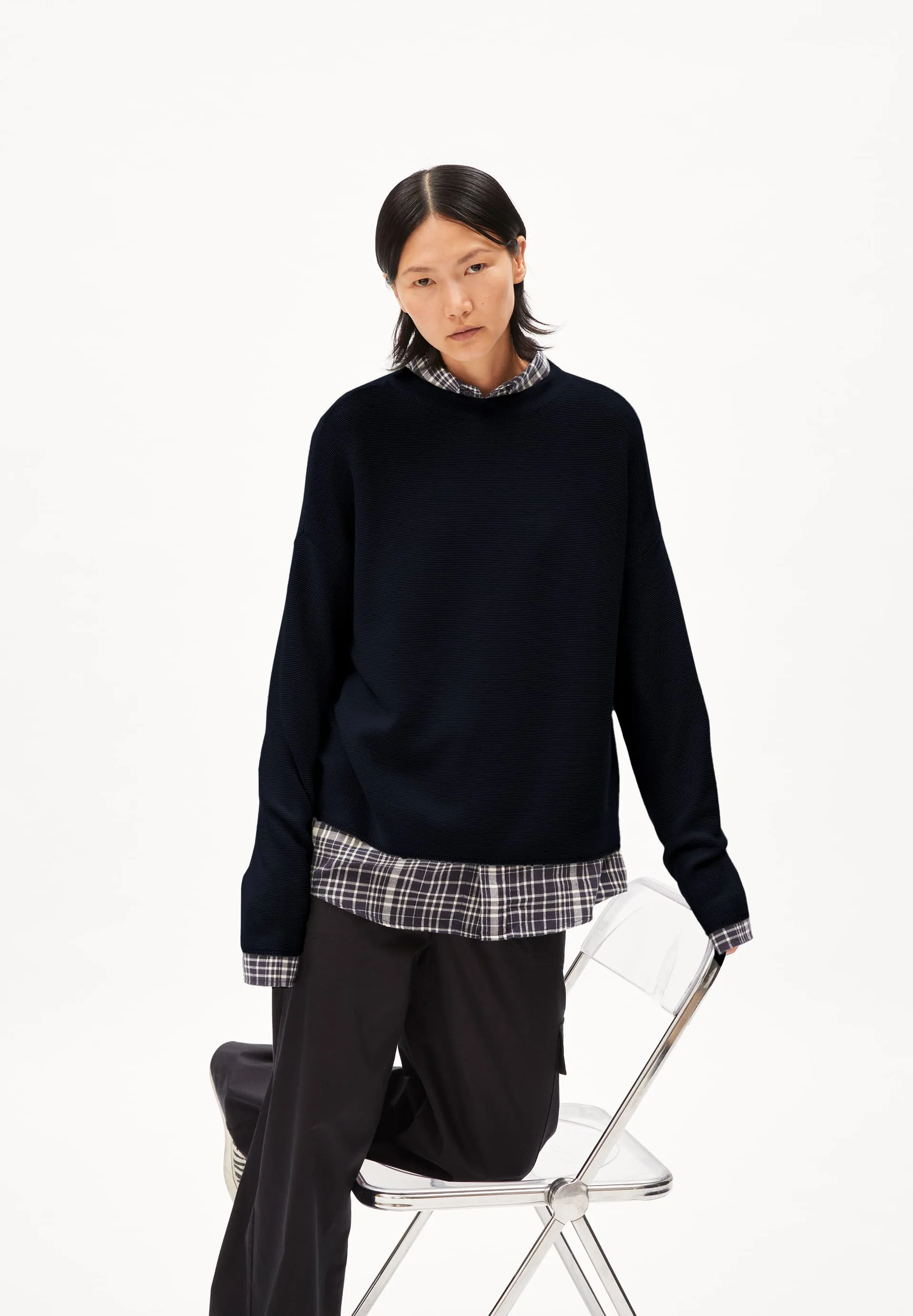 LAST ONE in XS - Merina Links Links Sweater - Night Sky