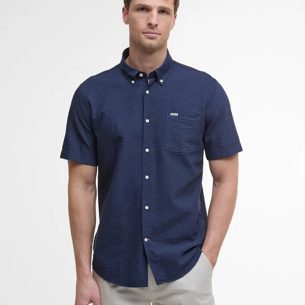 Longhall Seersucker Short Sleeve Shirt