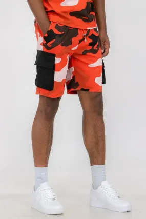 MEN Mens Full Camo Sweat Shorts
