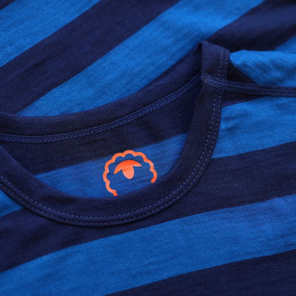 Mens Merino 180 Long Sleeve Crew (Navy/Blue)