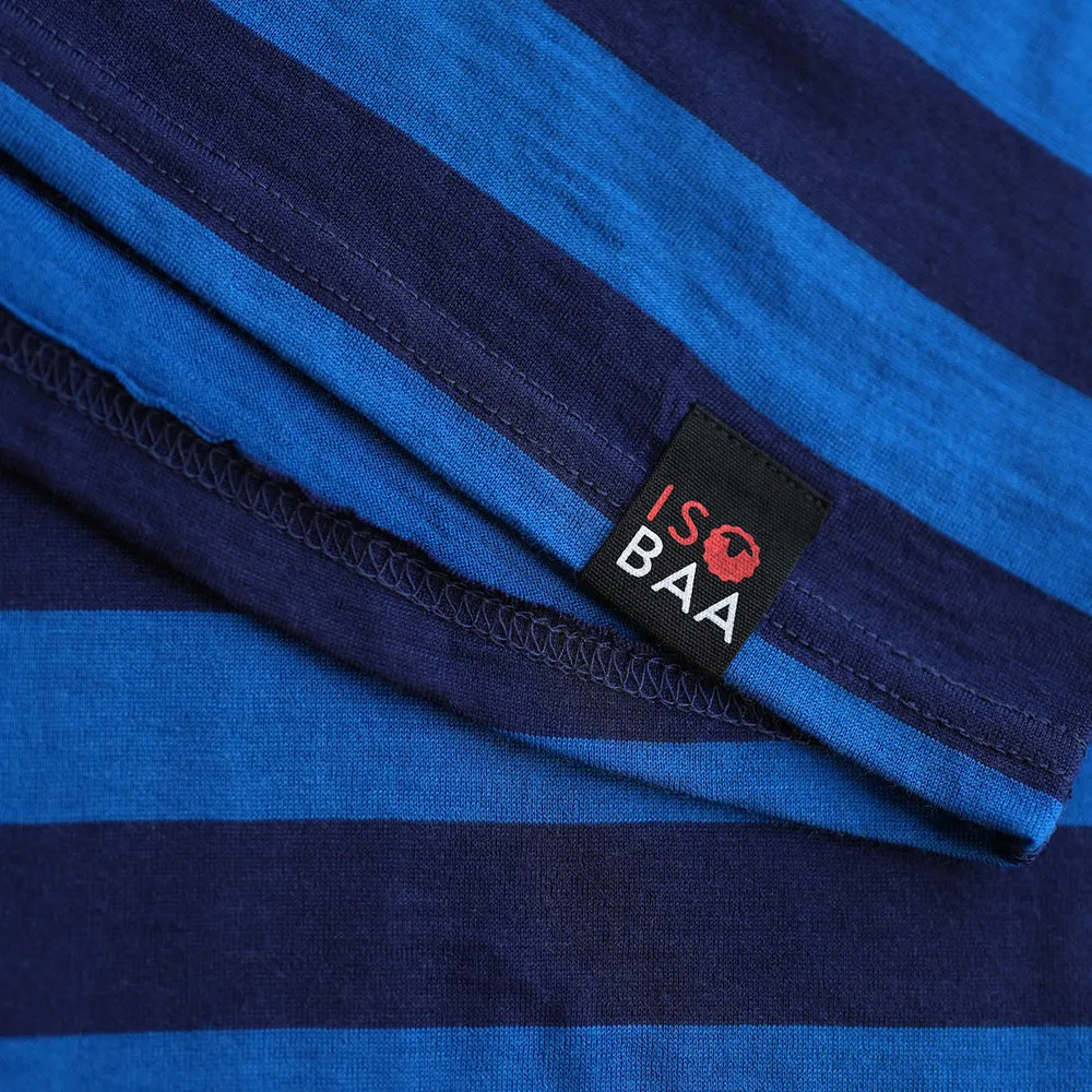 Mens Merino 180 Long Sleeve Crew (Navy/Blue)