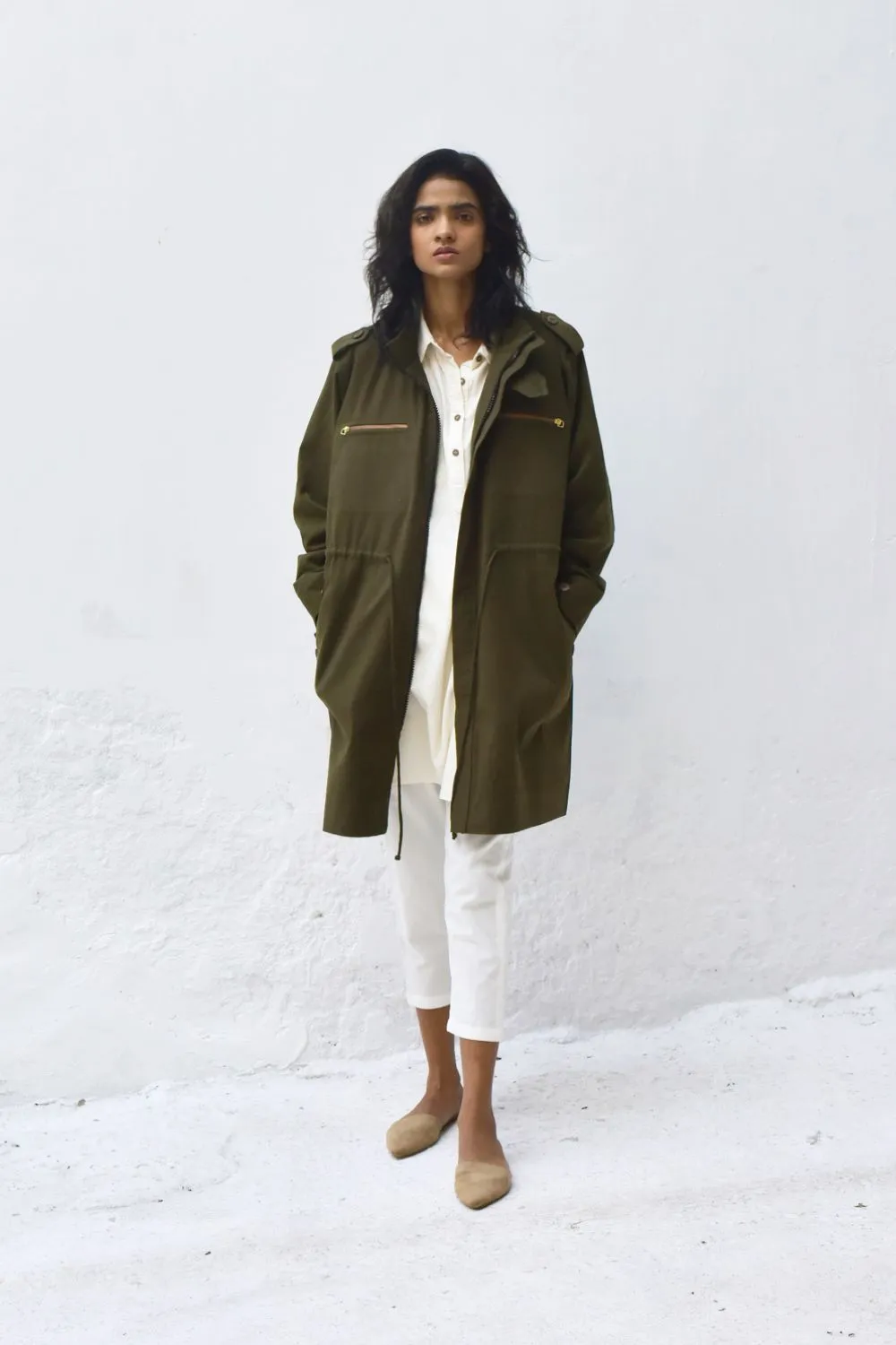 Olive Parka Jacket