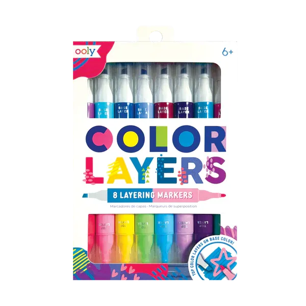 Ooly Color Layers Double Ended Layering Markers - Set of 8