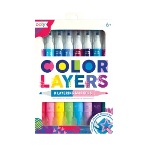 Ooly Color Layers Double Ended Layering Markers - Set of 8