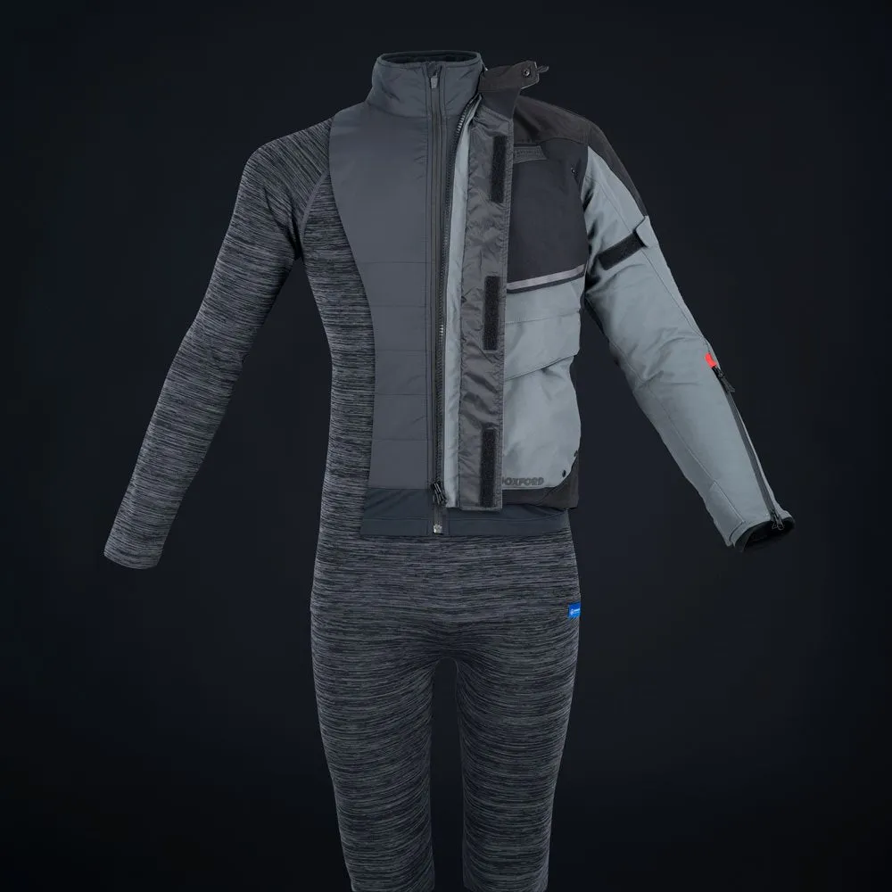 Oxford Advanced Base Layer MS Top Charcoal Marl