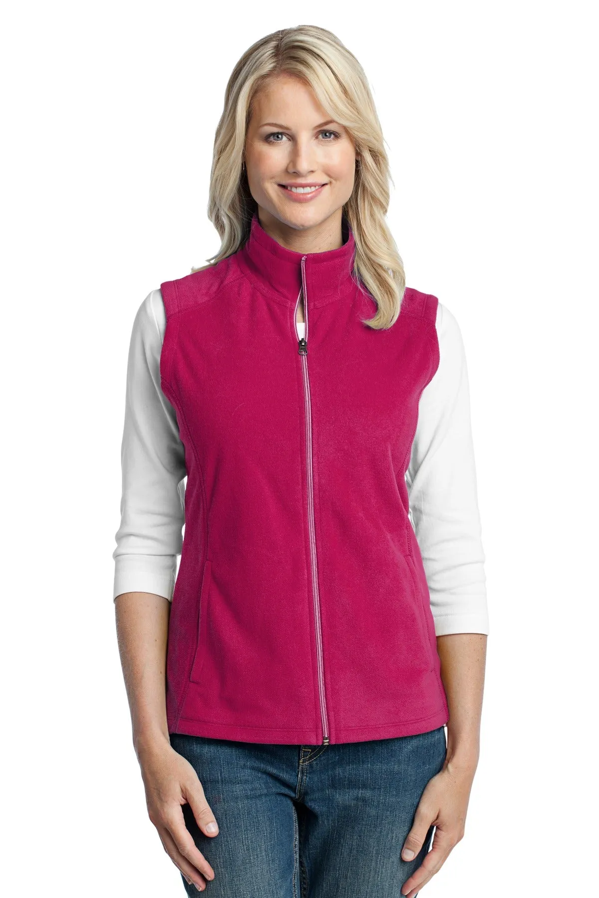 Port Authority® Ladies Microfleece Vest. L226