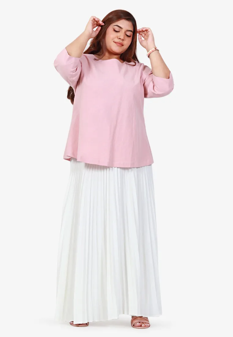 Posey Pretty Pleated Long Skirt
