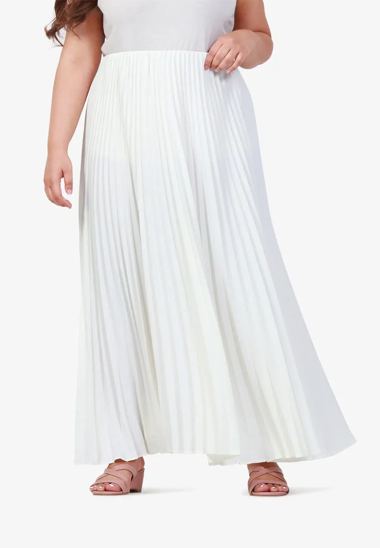 Posey Pretty Pleated Long Skirt