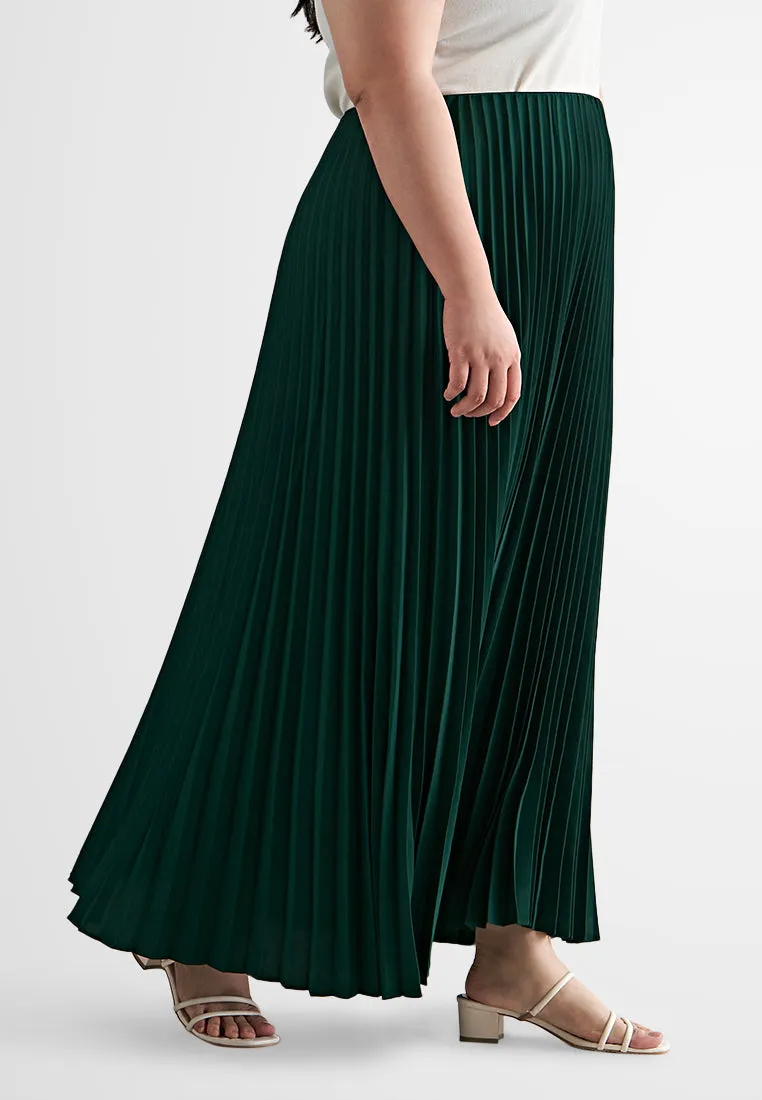Posey Pretty Pleated Long Skirt