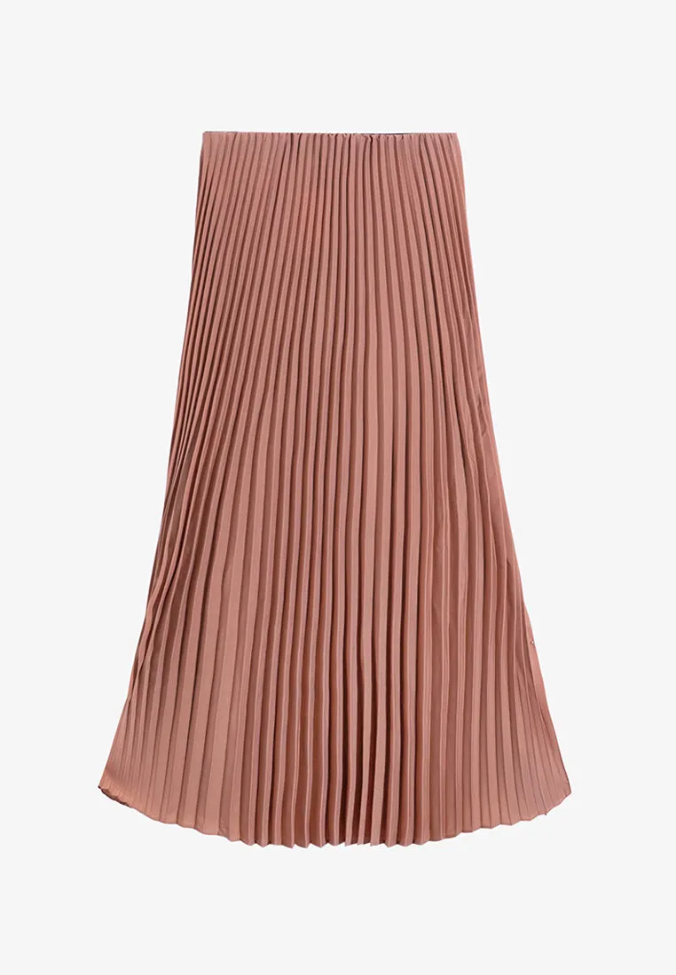 Posey Pretty Pleated Long Skirt