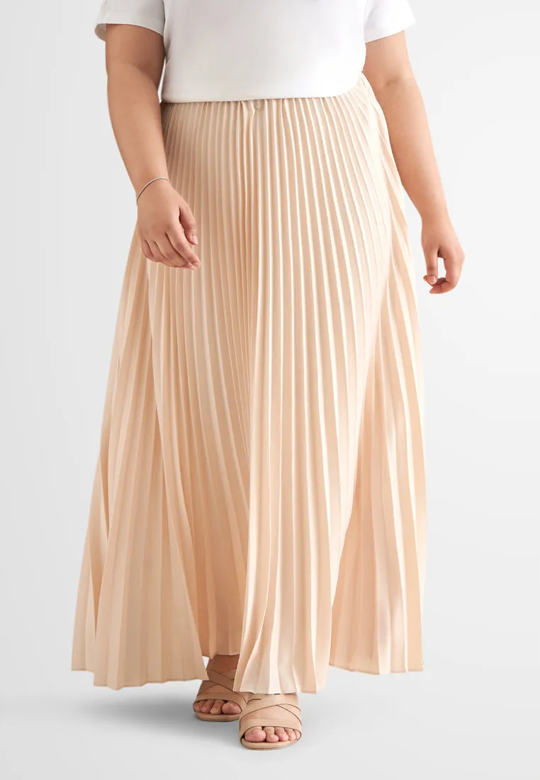Posey Pretty Pleated Long Skirt